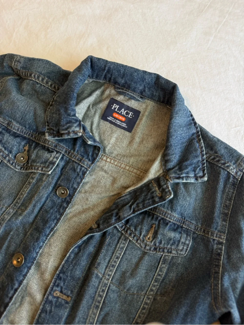 The Children's Place Denim Jean Jacket in Dark Blue
